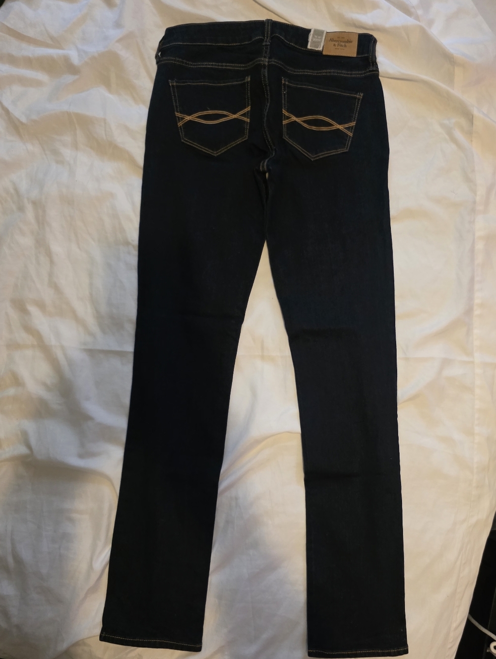 2 For $30🤩 Abercrombie & Fitch Women's Dark Indigo Skinny Jeans - Picture 5 of 8